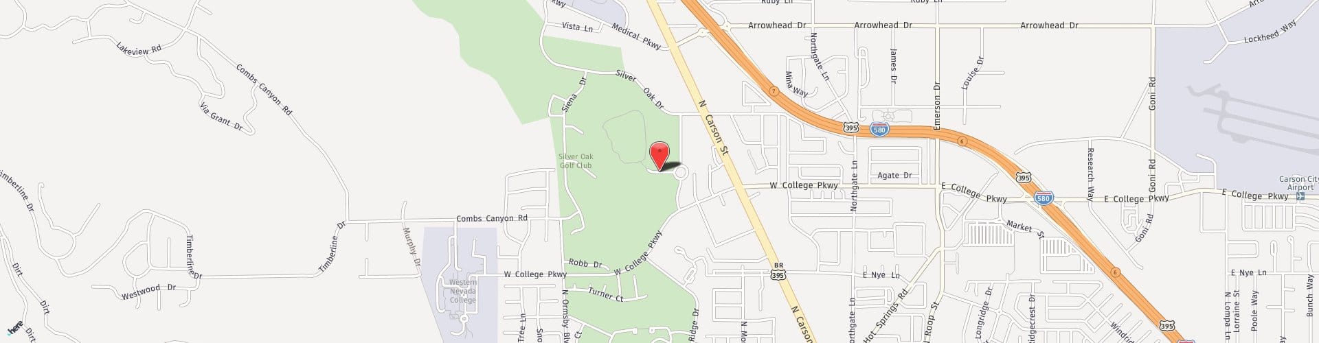 Location Map: 1231 Country Club Drive Carson City, NV 89703